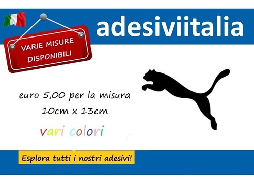 Adesivo vinile lucido puma - adesivo,