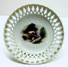 🟢 ANTICO CENTROTAVOLA  IN PORCELLANA TRAFORATA EPOCA  900 -  M-509