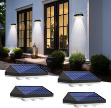 Luci Solare Esterno Giardino, LED Lampada Da Parete Solare, 3 Modalità Di Temper