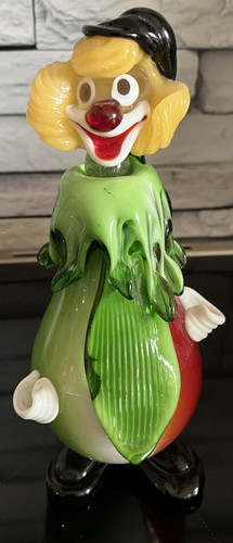 Statua clown vetro - vetro, di