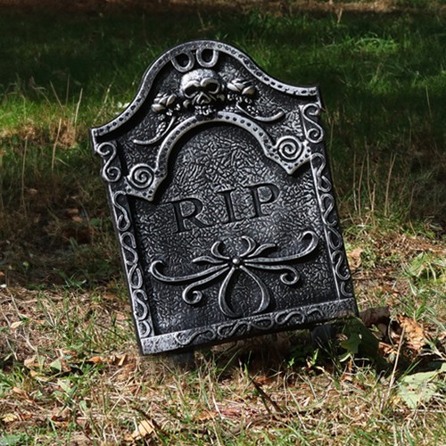 Lapide decorazione halloween - lapide,
