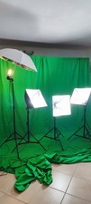 Sfondo Green Screen Con 4 Fari