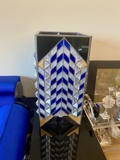 Grande Coppia Di Vasi Art Deco’ Tecnica Tiffany 64 Cm