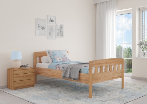 Letto singolo faggio senza - singolo, in