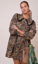 Mini abito leopardato RIXO Asta taglia XL UK 16