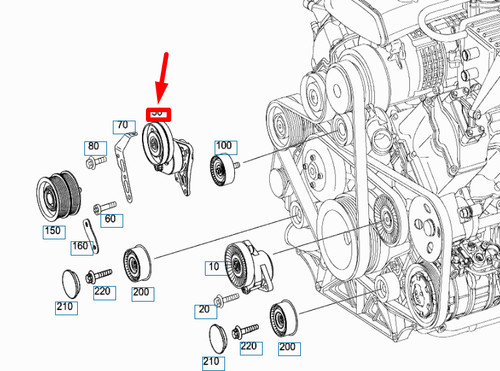 Nuovo tendicinghia compressore - tendicinghia,