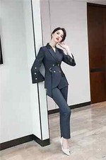 Tailleur completo donna grigio