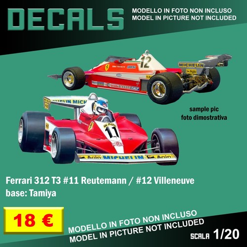 Decals ferrari 312 11 - f1, t3