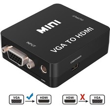 Convertitore da VGA a HDMI 1080P Adattatore HD con Cavo Audio Fr HDTV PC Laptop TV Box