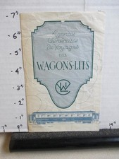 WAGONS-LITS ferrovia 1929