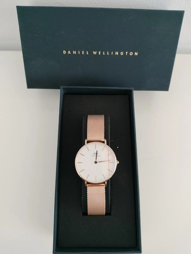 Reloj malla metálica rosa - reloj,