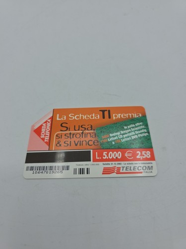 Scheda telefonica telecom - scheda, l