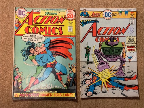 Action comics with - action,