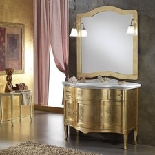MOBILE BAGNO CON FOGLIA ORO