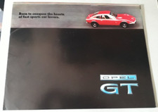 Brochure Opel GT Coupè 1969 - 1100 1900 Grande Formato Prestigio