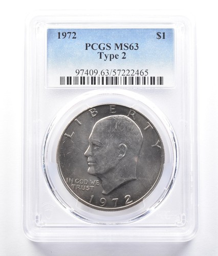 1972 eisenhower tipo - 1972, $1
