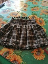 Minigonna Tartan Verde oliva e