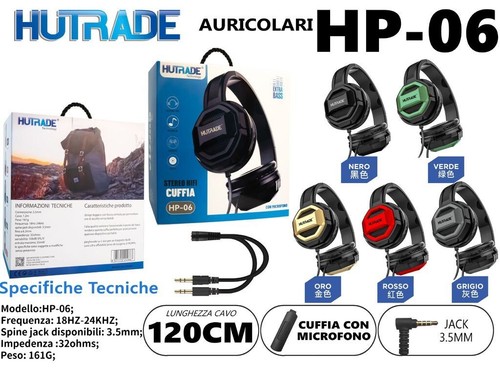 Hutrade cuffie stereo - hutrade,