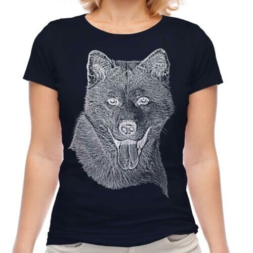 Akita inu schizzo donna - schizzo,