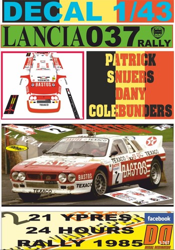 Decal lancia 037 - decal,