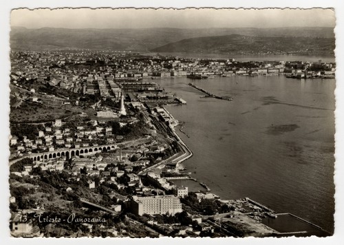 Trieste panorama del porto e - -,