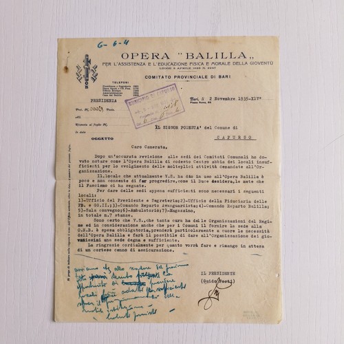1935 opera nazionale balilla - 1935,