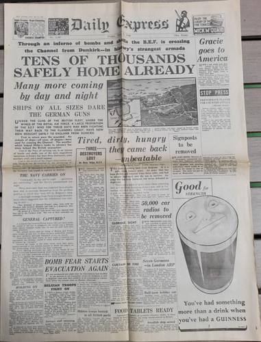 Wartime daily newspapers - newspapers,