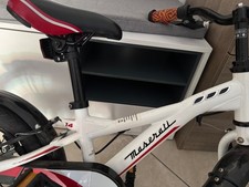 BICI BICICLETTA CON ROTELLE E FRENO BAMBINO BIMBO  3 4 5 6 7 8 ANNI  VERDE NERA