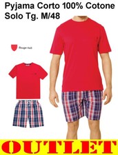 LOTTO STOCK PIGIAMA UOMO CORTO COTONE JERSEY solo Tg. M/48 