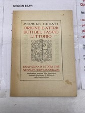 PERICLE DUCATI - ORIGINE E