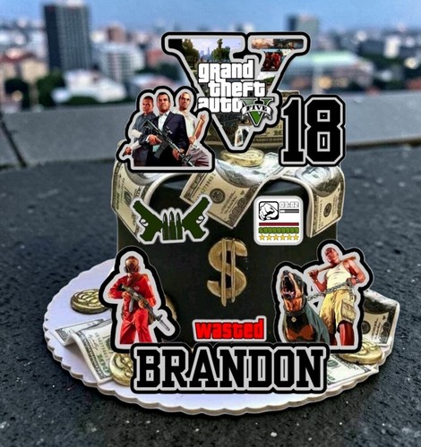 Set cake topper gta - cake,