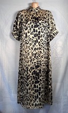 Abito midi Zara beige dorato e