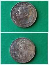 Italy Vittorio Emanuele III.5 Lire 1911Argento.SPL/qFDC.come da foto.22064.