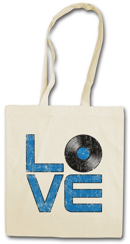 Vinile love shopping bag - vinile,