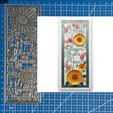 Fustelle da taglio in metallo con struttura girasole scrapbooking carta goffrata carta stencil die