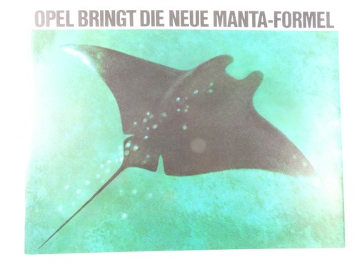 Catalogo opel manta - manta, 1970