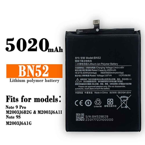 Batteria bn52 per xiaomi redmi - bn52,