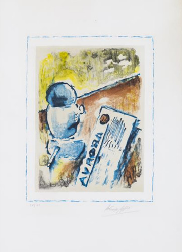 Ardengo soffici litografia - litografia, su