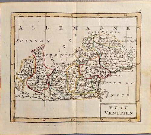 Antica mappa veneto - antica, friuli