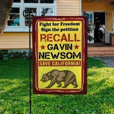 Bandiera Recall Gavin Newsom Save California CA Governatore Repubblicano Graden