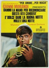 GIANNI MORANDI - PER AMORE..PER MAGIA - SPARTITI - 27 PAGINE - ANNI 60 
