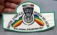 TOPPA IN STOFFA RICAMATA - RUOTE D'EPOCA RIVIERA DEI FIORI - VILLANOVA D'ALBENGA