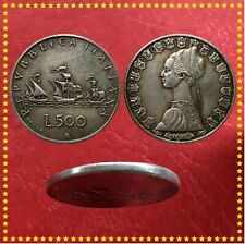 500 Lire 1957 Caravelle Bandiere Controvento Repubblica Italiana 1958-2001 copia