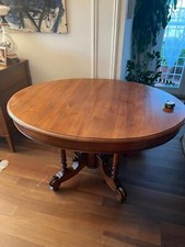 tavolo antico tondo in noce