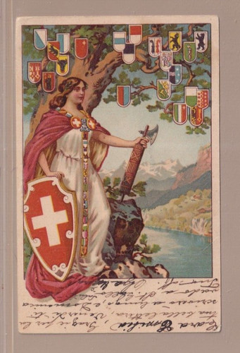 Svizzera 1901 donna con - -,
