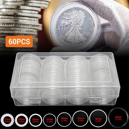 60x capsule per monete con - monete,
