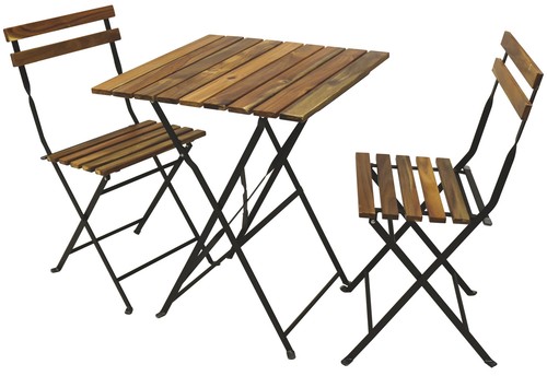 Set bistrot woody tavolo 2 - woody,