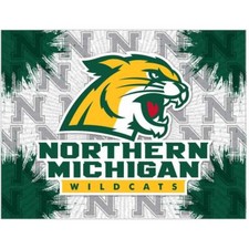 Tela logo Northern Michigan 15" x 20" con licenza ufficiale