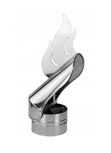 Camino acciaio inox - inox, cappuccio