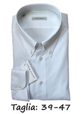 CAMICIA UOMO OXFORD BIANCO ANTICO BORGO BUTTON DOWN MARCUS MANICA LUNGA FIT CASU